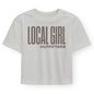 WOMENS LG GRAPHIC CROPPED TEE STACKED