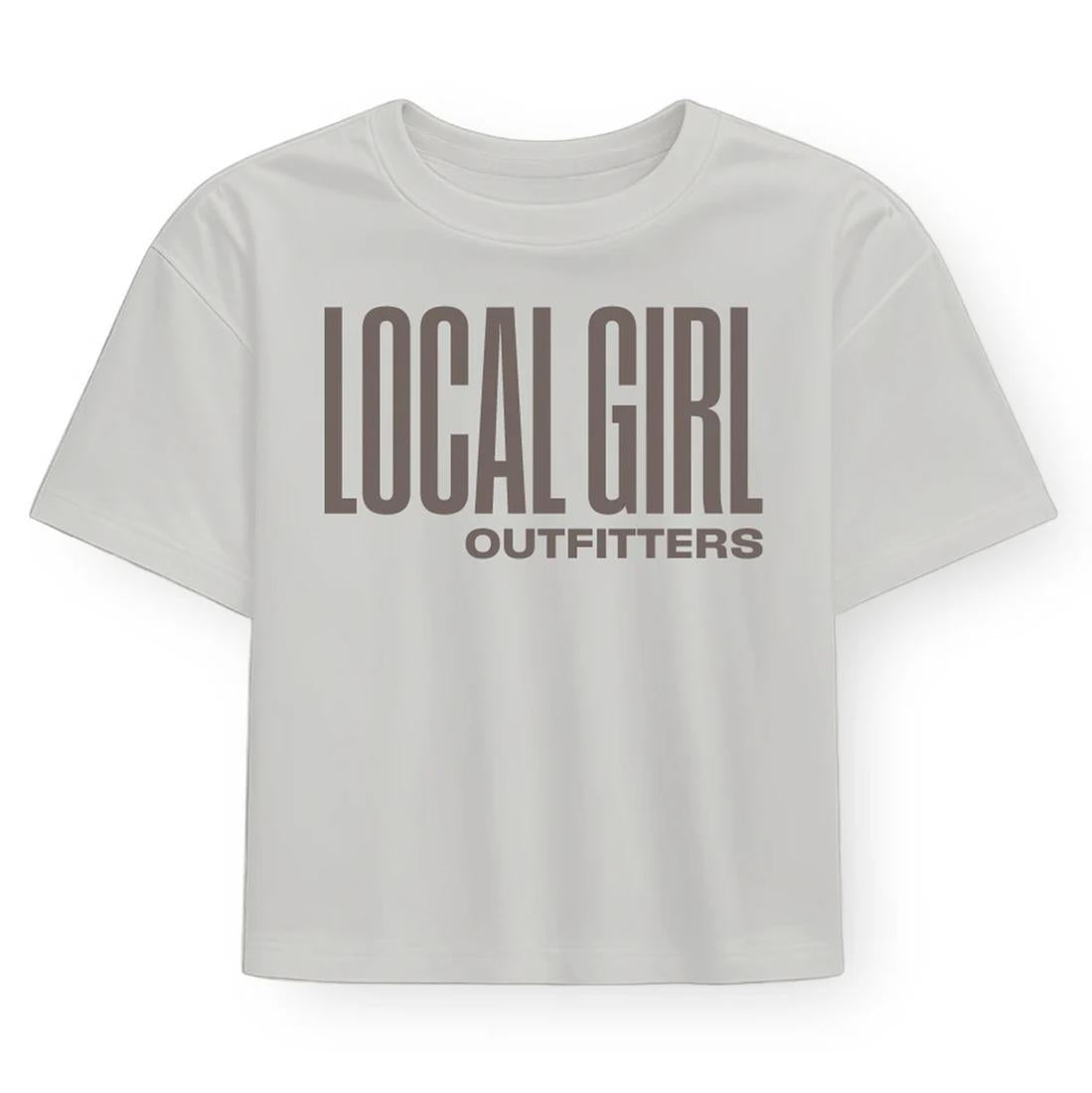 WOMENS LG GRAPHIC CROPPED TEE STACKED