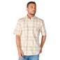 MENS FORT LOOSE S/S PLAID SHIRT