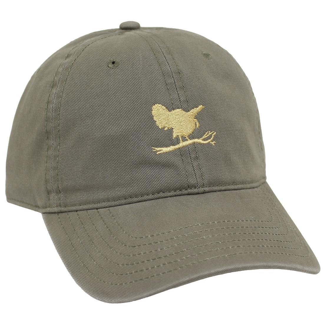 WW RH326 GOBBLING TURKEY ON LIMB HAT EMB