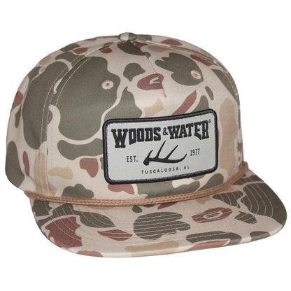 WW RH256 DEER SHED HAT RECTANGLE WOVEN PATCH
