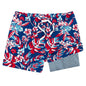 BOYS STAR SPANGLED BLOOMS CLASSIC LINED SWIM TRUNK
