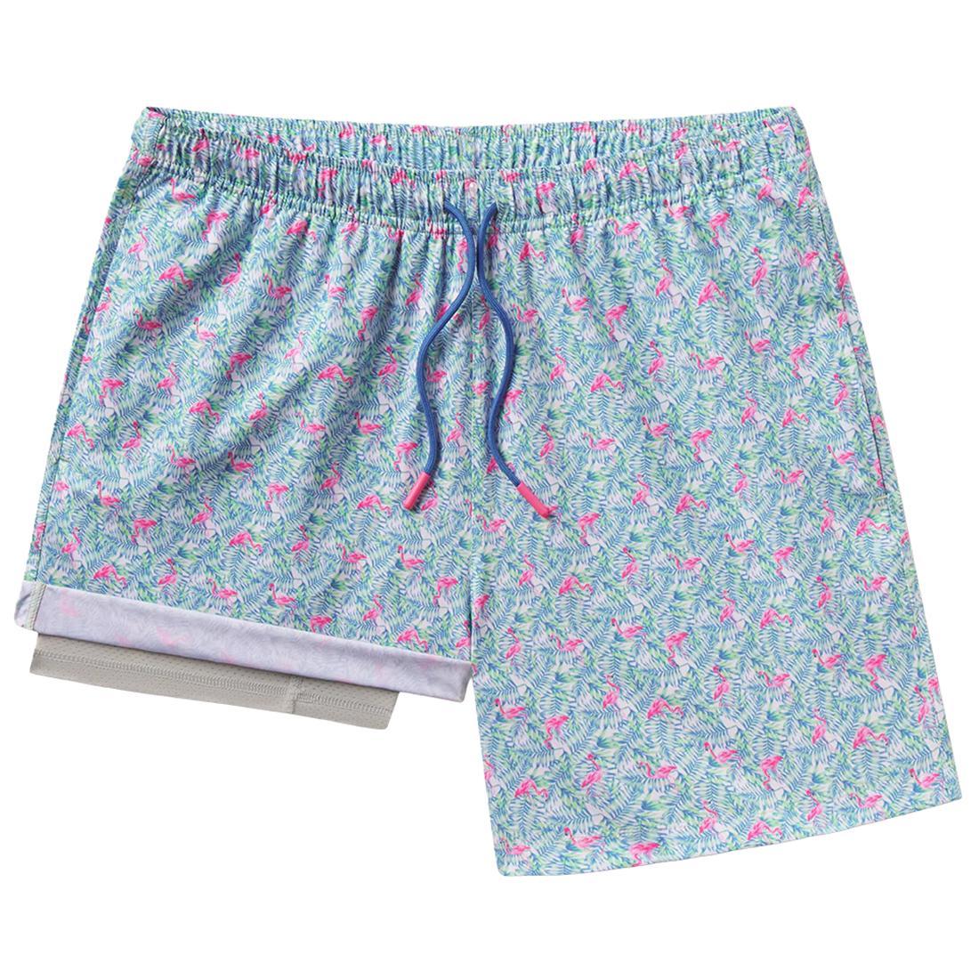 MENS LETS FLAMINGLE SWIM SHORTS