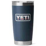 RAMBLER 20OZ TUMBLER MS NAVY/BADGE