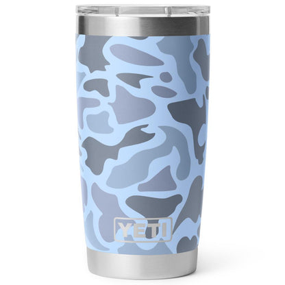RAMBLER 20OZ TUMBLER MS BLUE CAMO