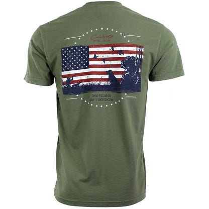 CC WW 250 AMERICAN DUCK FLAG S/S TEE