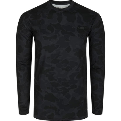 YOUTH PERFORMANCE CREW CAMO PRINT L/S