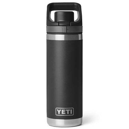 RAMBLER 18OZ BOTTLE FLIP CHUG BLACK