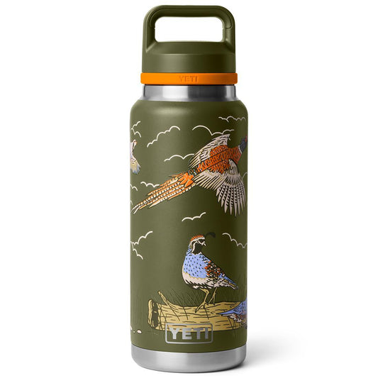 RAMBLER 36OZ BOTTLE C CHUG UPLAND BIRD OLIVE