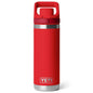 RAMBLER 18OZ BOTTLE FLIP CHUG RESCUE RED