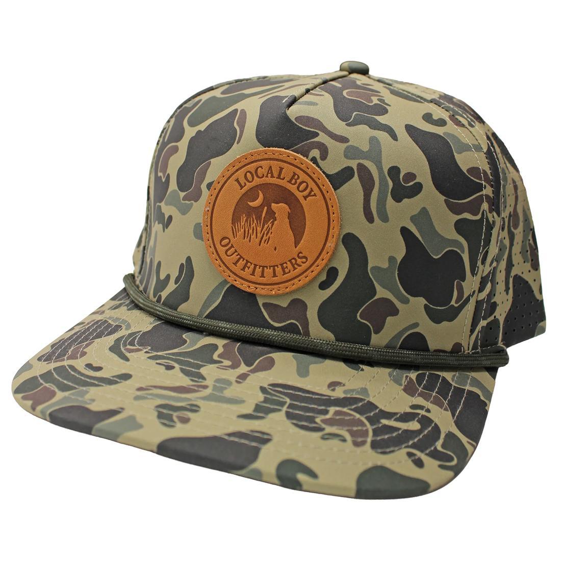 YOUTH LEATHER PATCH PERF ROPE HAT