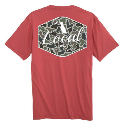 TODDLER DOG N MOON CAMO BADGE S/S TEE