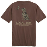 MENS BRUSH CAMO DOG AND MOON S/S TEE