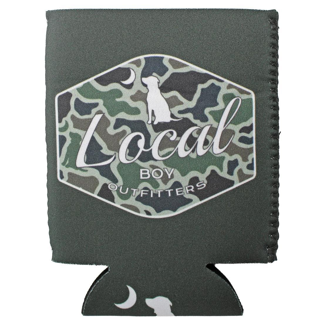 DOG AND MOON CAMO KOOZIE