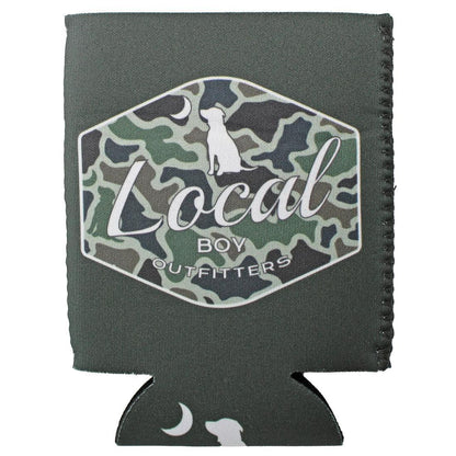 DOG AND MOON CAMO KOOZIE