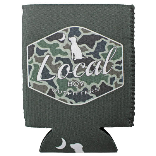 DOG AND MOON CAMO KOOZIE