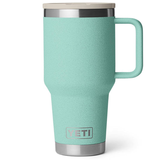 RAMBLER 30OZ TRAVEL STRAW MUG SEA STONE