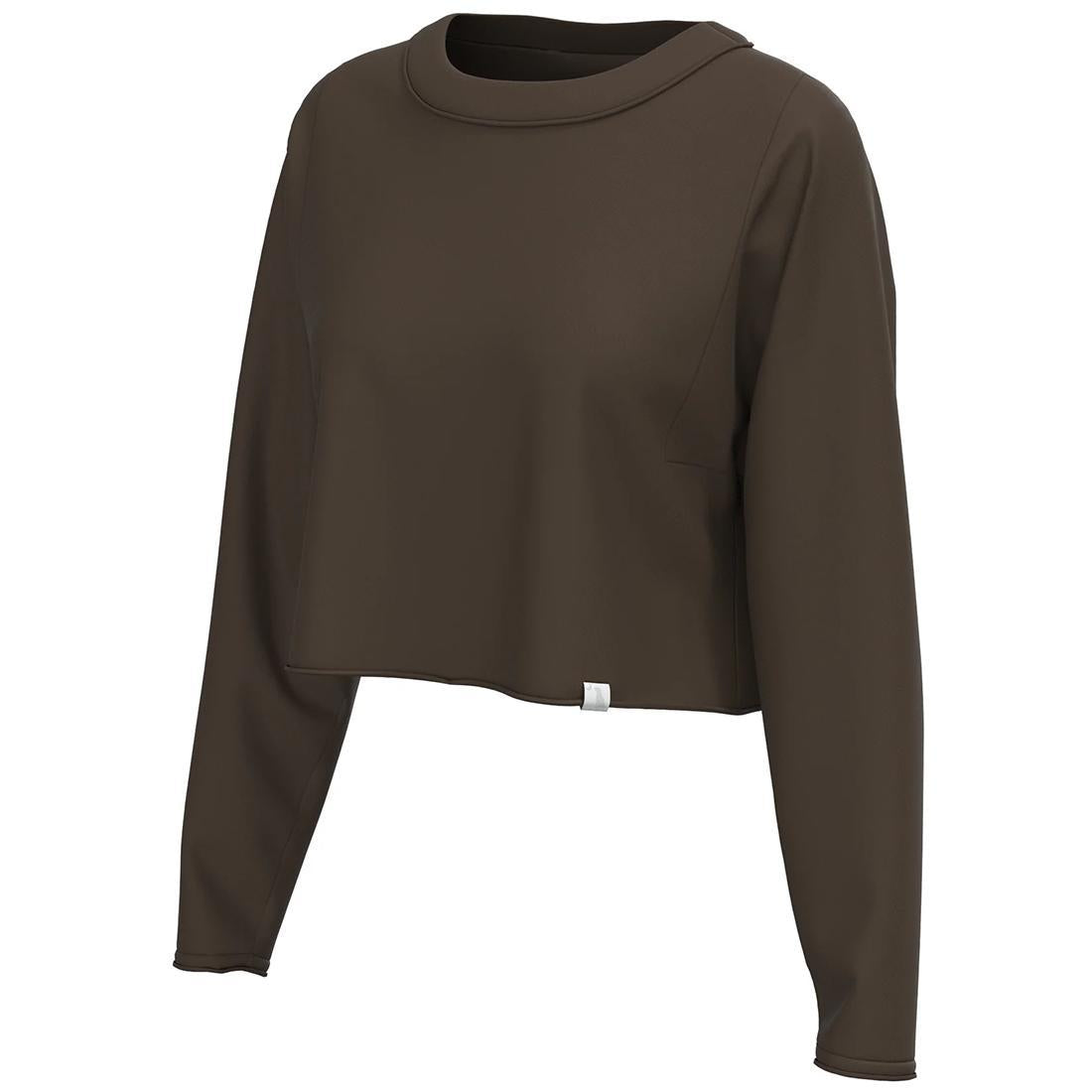 WOMENS BOXY CROP L/S TEE