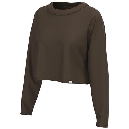 WOMENS BOXY CROP L/S TEE