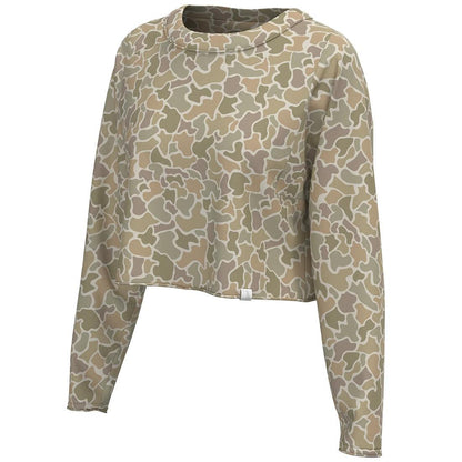 WOMENS BOXY CROP L/S TEE