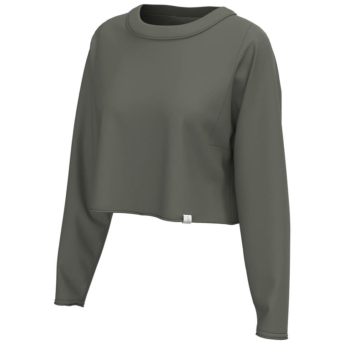 WOMENS BOXY CROP L/S TEE
