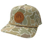 WOMENS LG LEATHER PATCH ROPE HAT