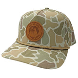 WOMENS LG LEATHER PATCH ROPE HAT