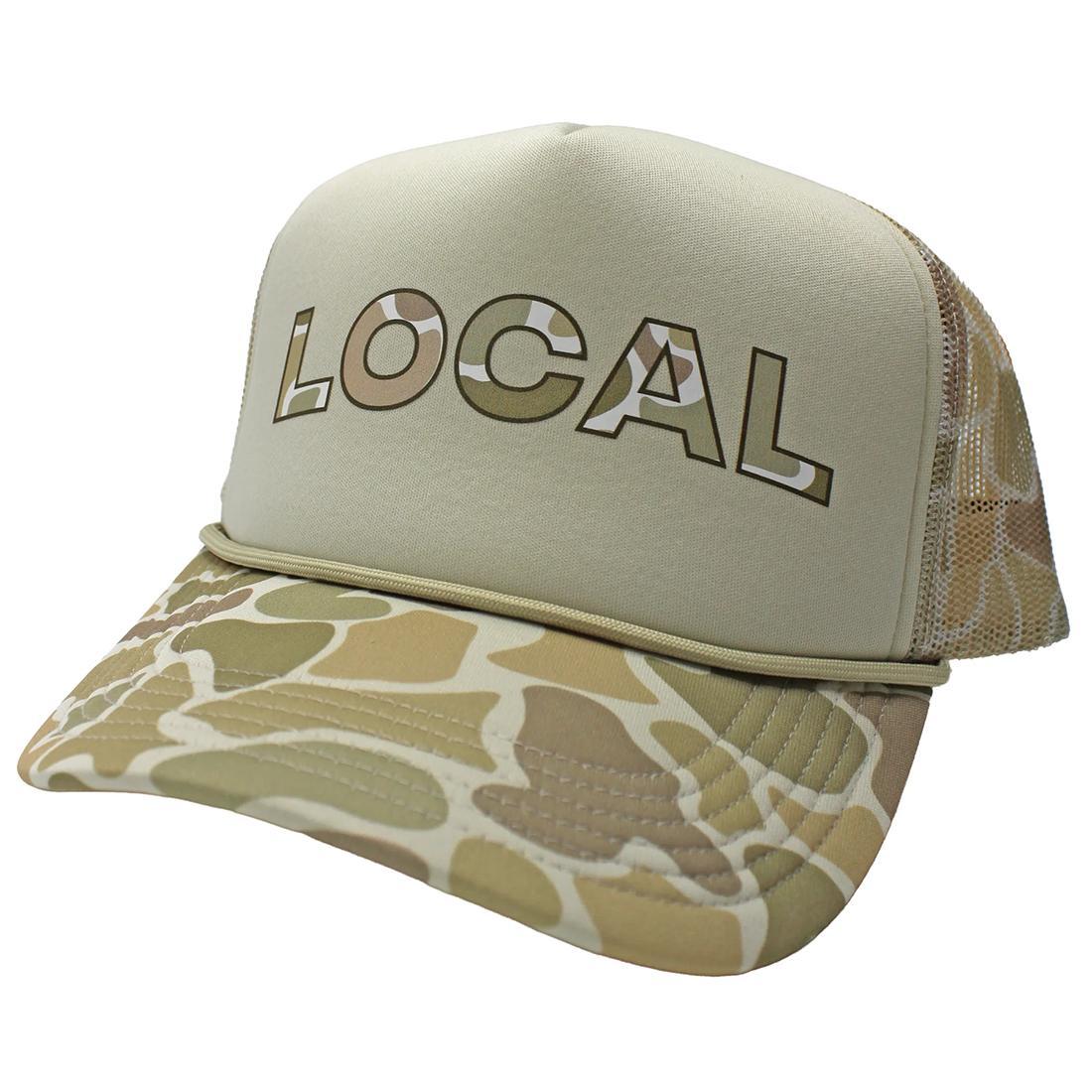 WOMENS LG LOCAL CAMO DESERT FOAM TRUCKER HAT