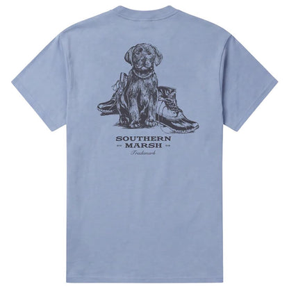 YOUTH SEAWASH PUP N BOOTS SS TEE