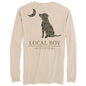 MENS BRUSH CAMO DOG N MOON L/S TEE