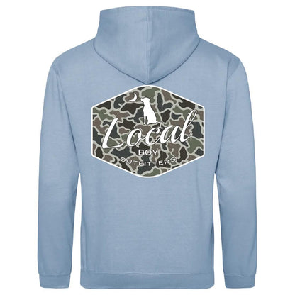 MENS BWH  DOG N MOON CAMO BADGE
