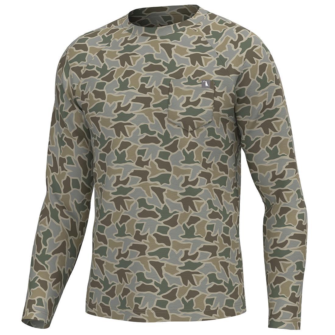 MENS L/S HEATHER BLEND CREW