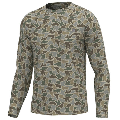 MENS L/S HEATHER BLEND CREW