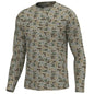 MENS L/S HEATHER BLEND CREW