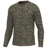 MENS L/S HEATHER BLEND CREW