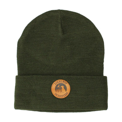 LEATHER PATCH BEANIE