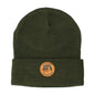 LEATHER PATCH BEANIE