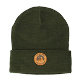 LEATHER PATCH BEANIE