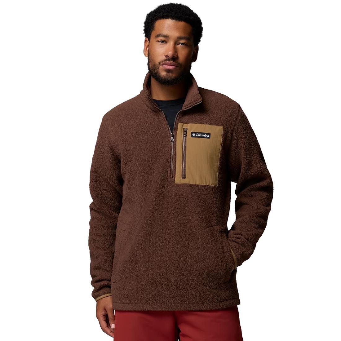MENS JASPER RIDGE PEBBLED HALFZIP