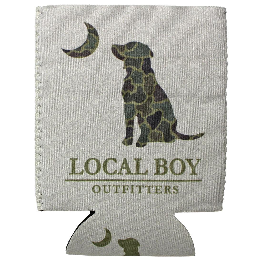 BRUSH CAMO DOG AND MOON KOOZIE