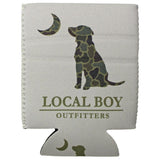 BRUSH CAMO DOG AND MOON KOOZIE