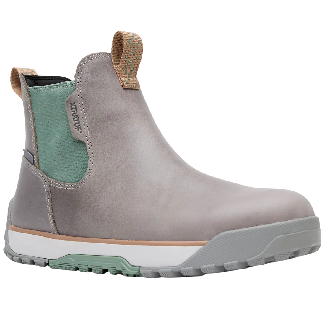 Womens Leather Ankle Deck Boot