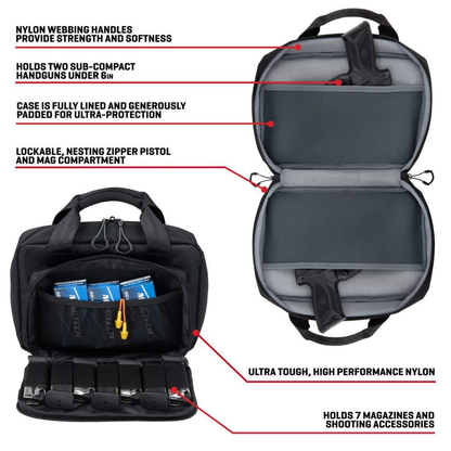 DOUBLE PISTOL BAG BLACK