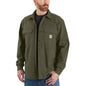 RUGGED FLEX RELAXED FIT CANVAS FLEECELINED SHIRT JAC