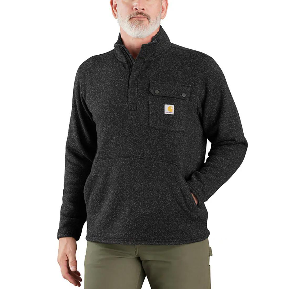 MENS RELAXEDFIT MW 1/4ZIP SWEATER FLEECE