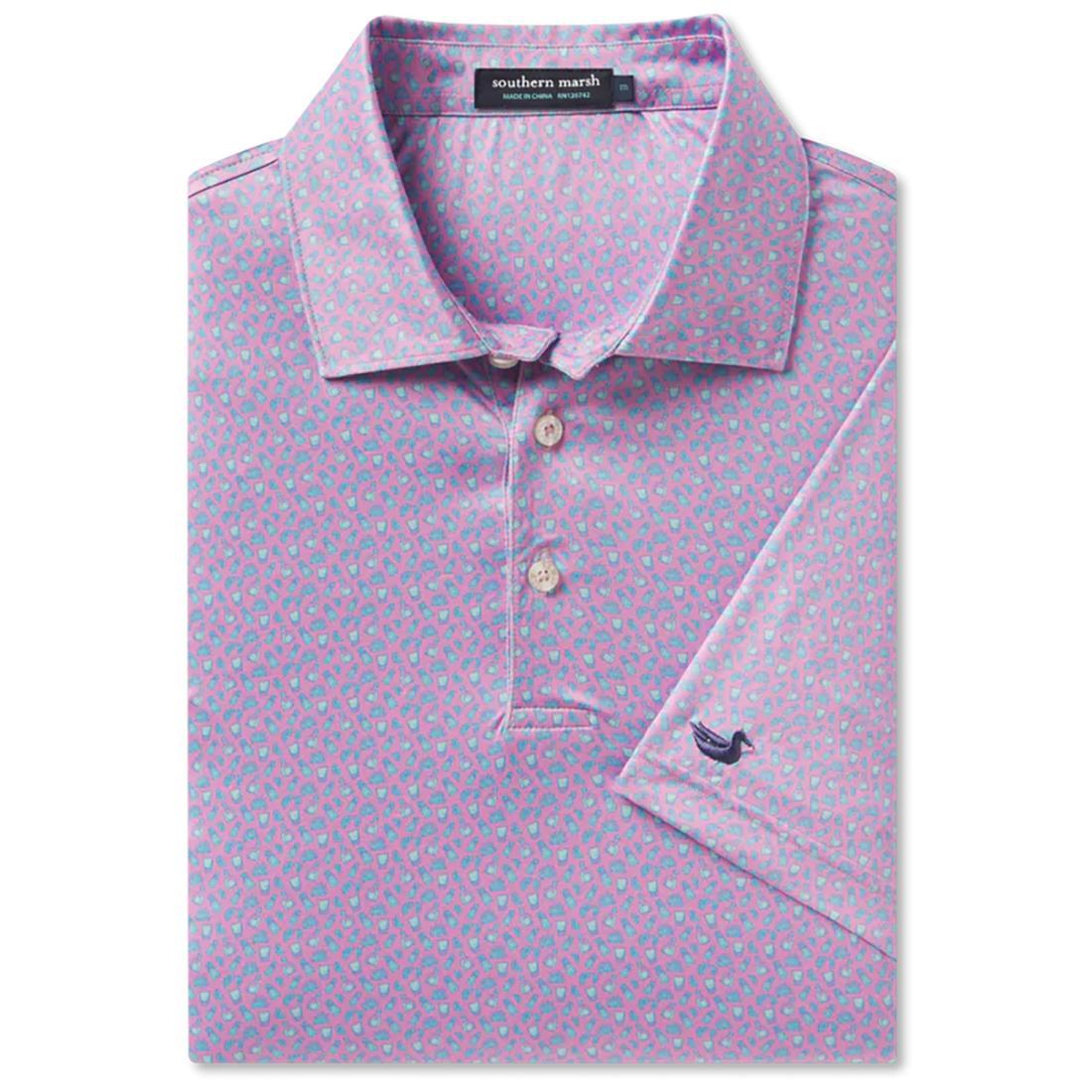 FLYLINE PERFORMANCE POLO SALT AND LIME