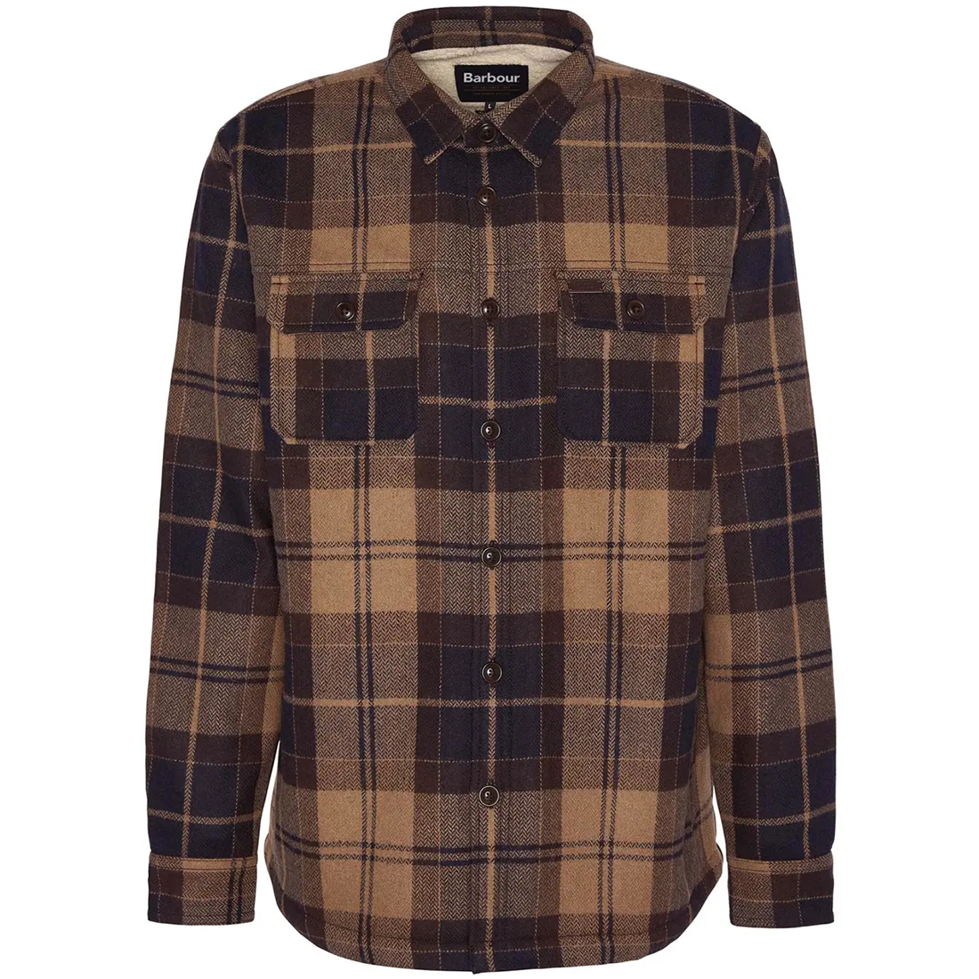 MENS WILLBERRY REGULAR BRUSHED CHECK OVERSHIRT