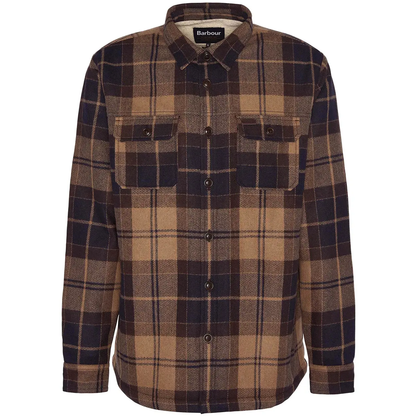 MENS WILLBERRY REGULAR BRUSHED CHECK OVERSHIRT