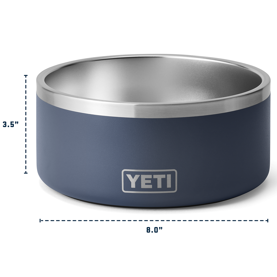 BOOMER 8 DOG BOWL RESCUE RED