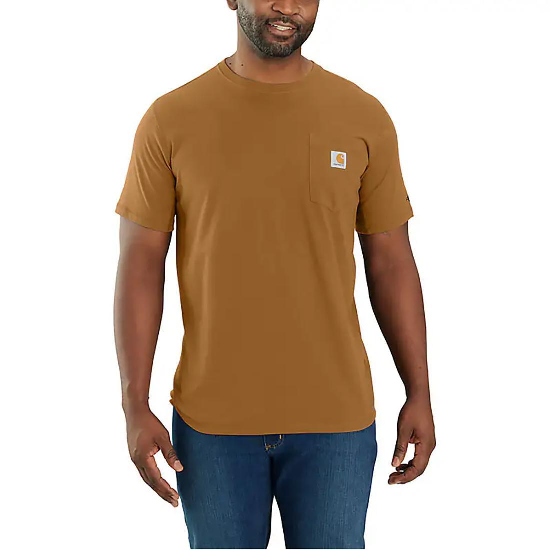 MENS FORCE RELAXED FIT MW S/S POCKET TEE